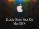 Cách Bật Sticky Keys Trên Mac OS X